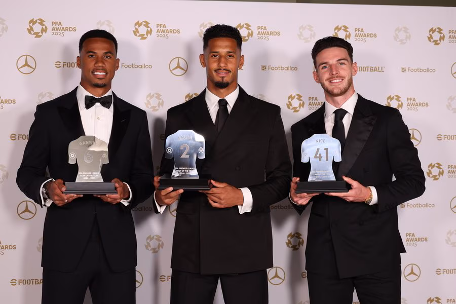 Arsenal's trio in the PFA line-up of the season