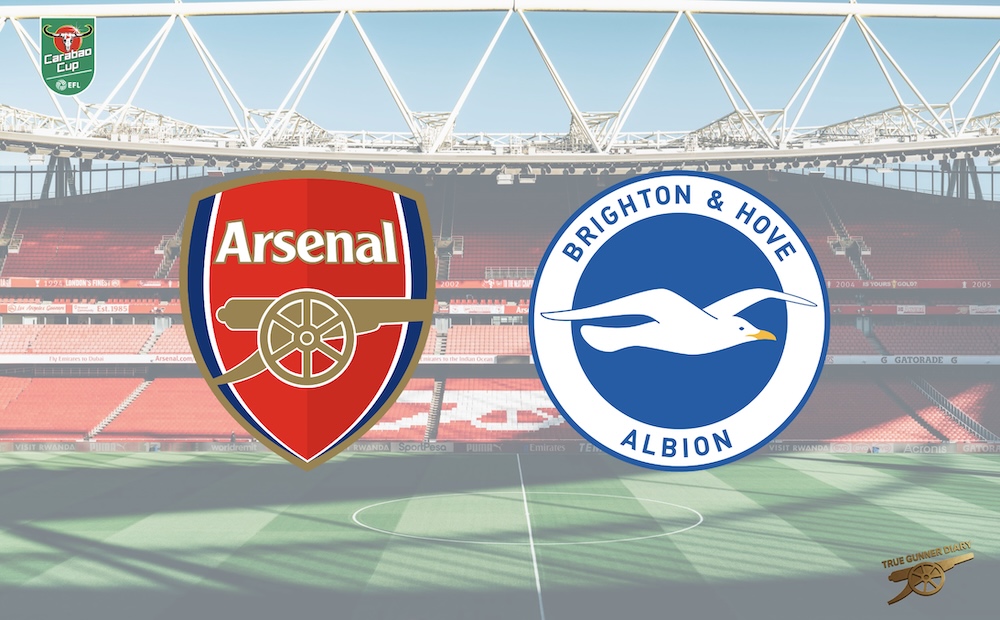 Arsenal v osmifinále EFL Cupu vyzve Brighton
